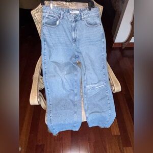 Garage Denim Light Blue Distressed Jeans